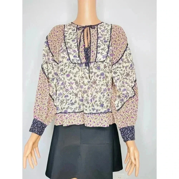 Ulla Johnson Colette Blouse size 2 boho floral - Picture 11 of 15